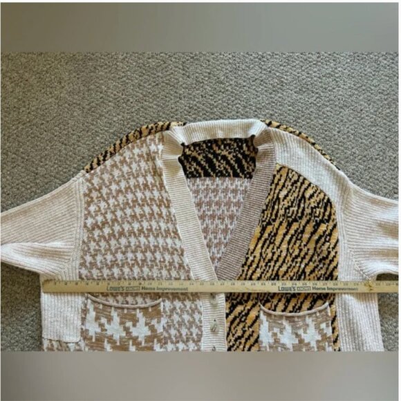 Anthropologie Pilcro cardigan sweater buttons cotton linen blend size 3X - Picture 9 of 9